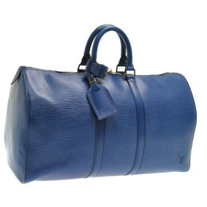 Louis Vuitton Keepall 45 Travel Bag, Blue