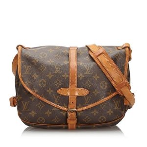 Louis Vuitton Monogram Saumur 30 Crossbody Bag, Brown