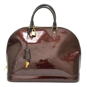 Louis Vuitton Monogram Vernis Alma GM Handbag, Gold