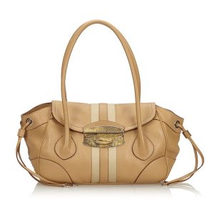 Prada Leather Shoulder Bag, Brown