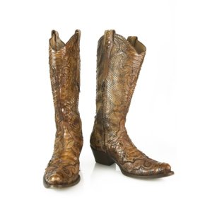 Unsigned Brown Cowboy Boots, Brown