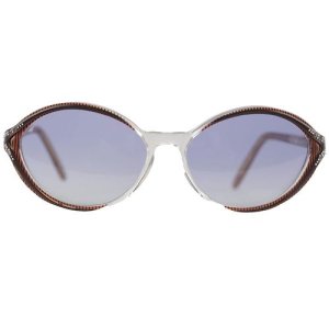 Yves Saint Laurent Vintage Oval Sunglasses Mod. Ikaria 56Mm, Blue