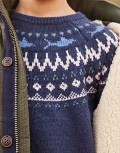 Tom Joule jungen frederik norweger pullover - marineblauer strick