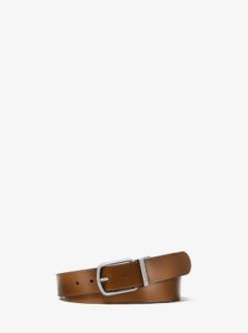 MK Leather Belt - Luggage/black - Michael Kors