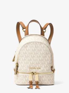 MK Rhea Mini Logo Backpack - Vanilla - Michael Kors
