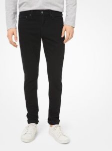 Michael Kors Mens - Mk skinny-fit stretch-cotton jeans - black - michael kors