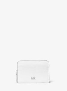 MK Small Pebbled Leather Wallet - Optic White - Michael Kors