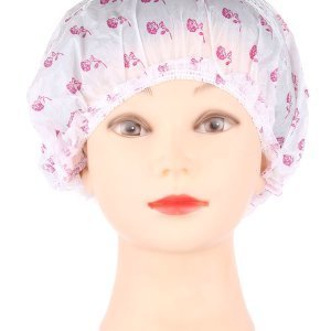 10 pieces Floral Pattern Disposable Hair Shower Cap