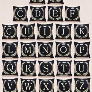 1pc Letter Graphic Cushion Cover