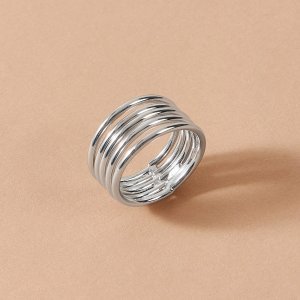 Shein - 1pc metallic spring ring