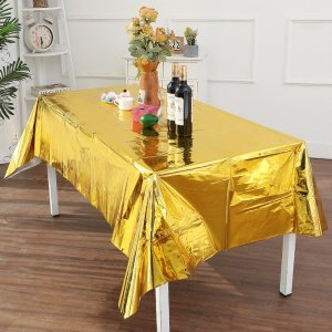 1pc Solid Disposable Holiday Tablecloth