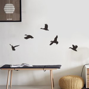 Shein - 1sheet bird print wall sticker