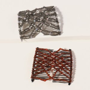 Shein - 2pcs bead decor hair comb