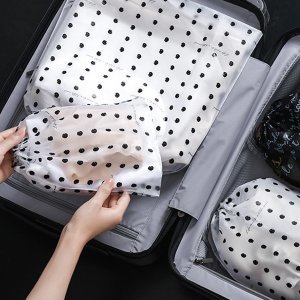 Shein - 3pcs travel drawstring storage bag set