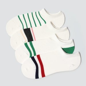 4pairs Striped Pattern Ankle Socks