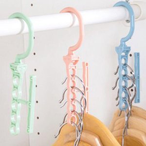 5pcs Random Color Multi Layer Hanger Hook