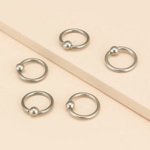 5pcs Round Belly Ring