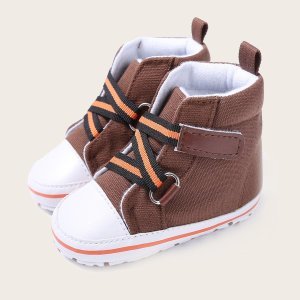 Shein - Baby boy cap toe high top sneakers