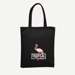 Flamingo Print Tote Bag