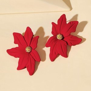 Flower Design Earrings 1pair