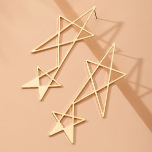 Hollow Out Star Stud Earrings