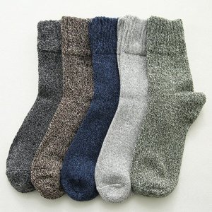 Men Cable Knit Socks 5pairs