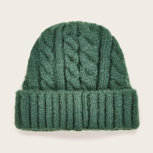 Men Solid Knitted Beanie