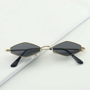 Metal Frame Diamond Sunglasses