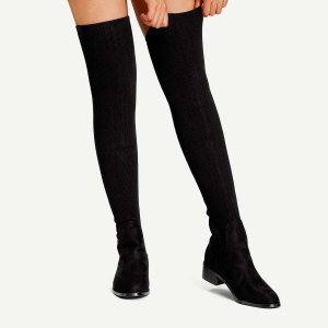 Shein - Over the knee knit boots