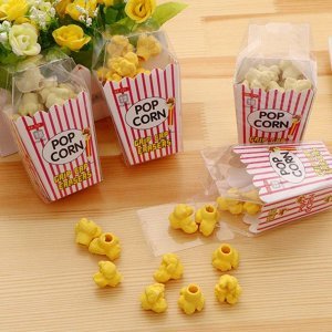 Popcorn Shaped Eraser 12pcs