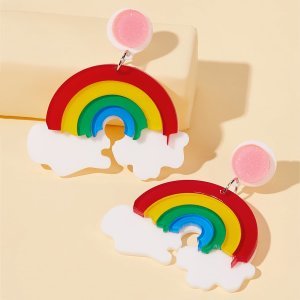 Rainbow Drop Earrings 1pair