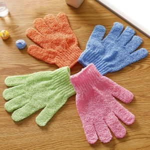 Random Color Exfoliating Gloves 2pcs