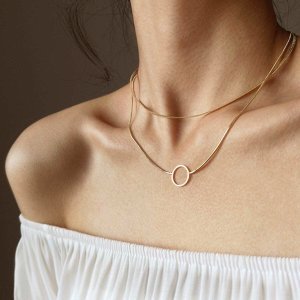 Shein - Ring decor necklace 1pc
