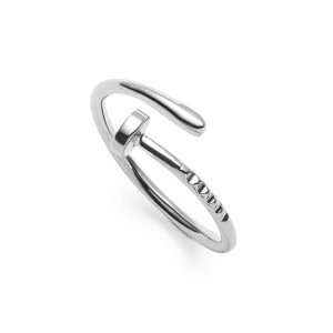 Silver Plated Screw Wrap Ring
