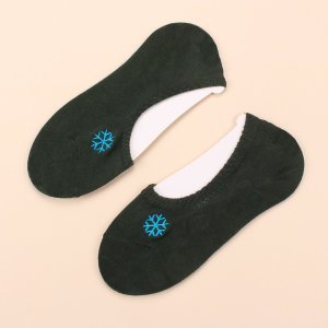 Snow Embroidered Invisible Socks
