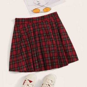 Tartan Print Mini Skirt