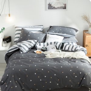 Triangle Print Bedding Set Without Filler
