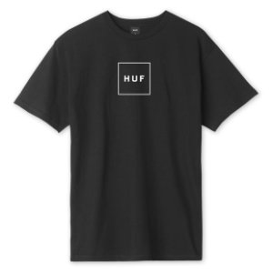 HUF Box - Heren T-Shirts - Black - Katoen Jersey - Maat S - Foot Locker