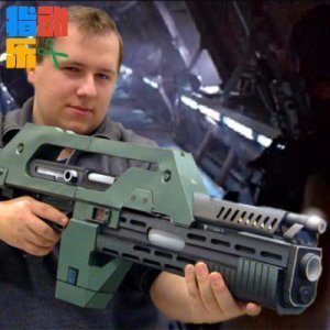 1:1 schaal Alien 3 wapens M41-Een pulse rifle 3 d papier model DIY speelgoed voor kerst
