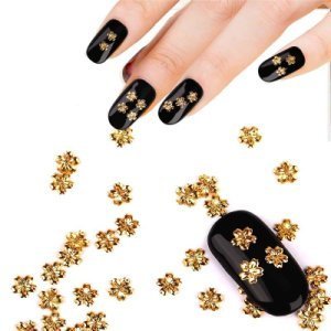 Productspro - 1 pack 3d nail art decoratie goud blooming beauty bloem ontwerp voor diy nagels charms manicure accessoires pj605