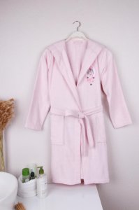 Productspro - 100% katoen borduren 11-16 jaar kinderen goede zachte badjas badhanddoek nachtkleding cartoon hoodies meisjes jongens gewaden childre