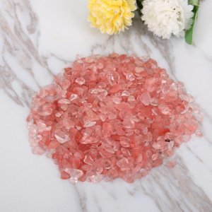 100g Natuurlijke Rode Watermeloen Crystal Stone Rock Edelsteen Specimen Home Decor Minerale Gem Natuurlijke Fluorietkristallen Woondecoratie