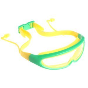 Anti Fog Zwemmen brillen dioptrie zwembril Kinderen Zwembril Jongens Brillen Waterdicht Swim Bril Oordopjes - Geel