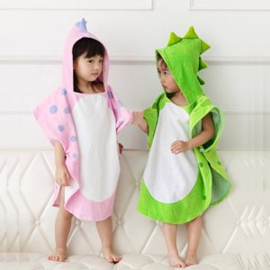 Productspro - Cartoon dinosaurus badjas baby nachtkleding baby baby jongens meisjes kids leuke 3d badjas hooded badhanddoek pyjama ropa bebes