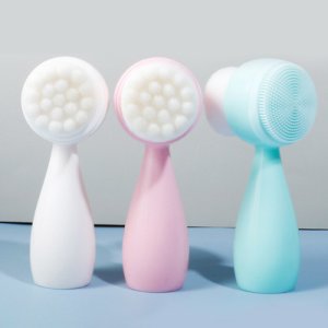 Productspro - Dubbelzijdig silicone gezichtsreiniger borstel handleiding mee-eter verwijderen borstel gezichtsreiniging massage wassen product