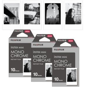 Fujifilm Instax Mini 8 Film Monochroom 30 stks Voor Mini 300 7 s 7 50 s 50i 90 25 dw Delen SP-1 Polaroid Instant Foto Camera