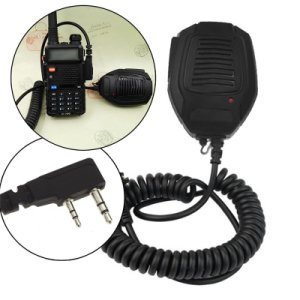 Handheld 1.7 M PTT Speaker Mic 2Pin 3.5mm Microfoon IP54 Waterdicht voor Kenwood voor Baofeng Radio UV5R, UV5RA, UV5RB, UV5RE