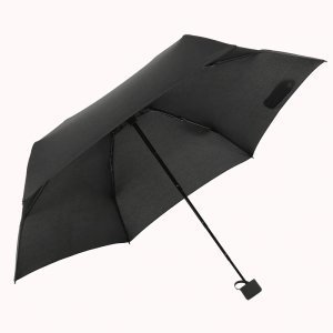 Mini Pocket Paraplu Vrouwen UV Kleine Paraplu 180g Regen Vrouwen Waterdichte Mannen Parasol Handig Meisjes Reizen Parapluie Kid - Zwart