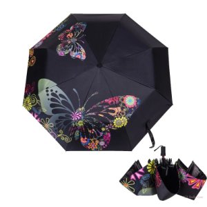 Productspro - Mode zon regen dames paraplu vouwen anti-uv parasol voor vrouwen winddicht creatieve originele vlinder vrouwelijke paraplu