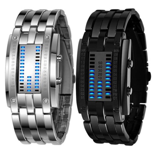 Relogio Masculino Luxe Horloges Mannen Zegarek Rvs Reloj Hombre Datum Digitale Led Armband Erkek Kol Saati Sport Horloge